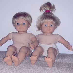 American Girl Doll baby twins.